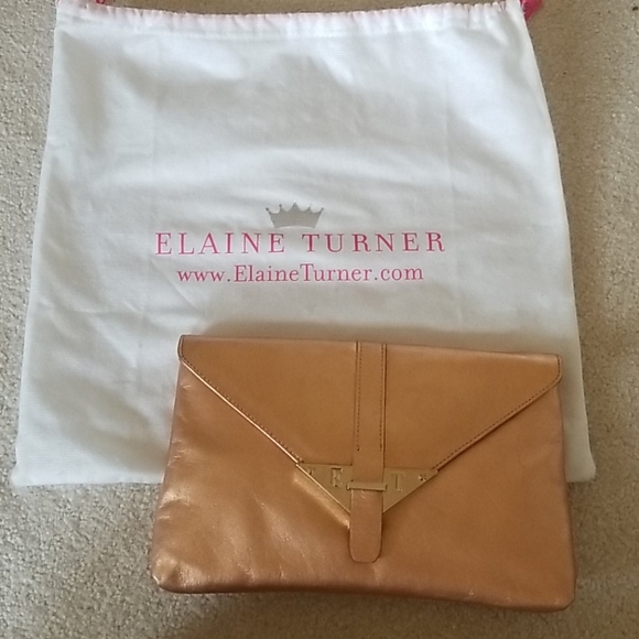 NWT Rose Gold leather clutch - Picture 2 of 11